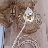 Amber vintage hand lamp