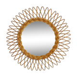 Mirror rattan 55x55cm