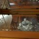 Fruitwood glass dressing table – 1950
