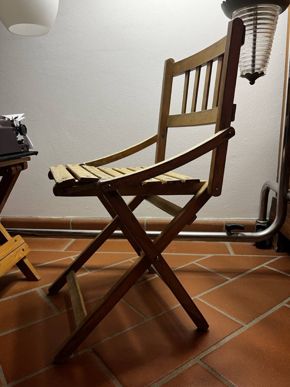 Chaise pliante vintage pour enfants, Italie, années 50