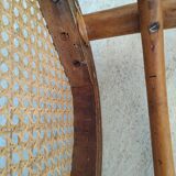Bistro chair Thonet n°18 late XIX curved wood seated canned