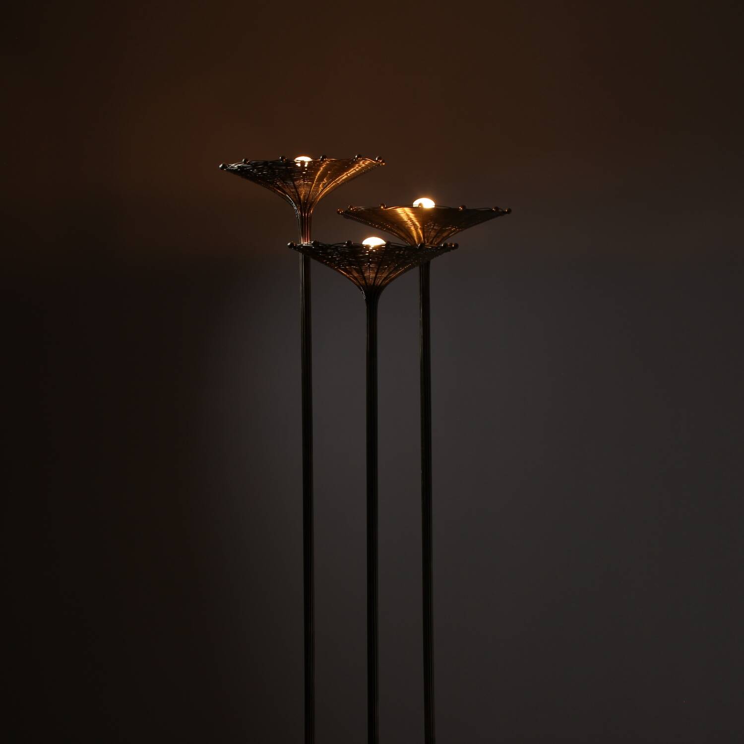Brass ‚Papyrus‘ Floor Lamp by Nucci Valsecchi | Italy 1970s