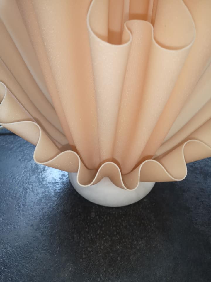 Vintage lamp Georgia Jacob 1970 resin and marble