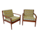 Restored vintage Scandinavian armchairs
