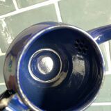 Mini théière bleue en tôle émaillée
