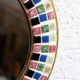 Vintage earthenware mirror 1970