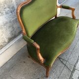 Walnut Louis XV style seat