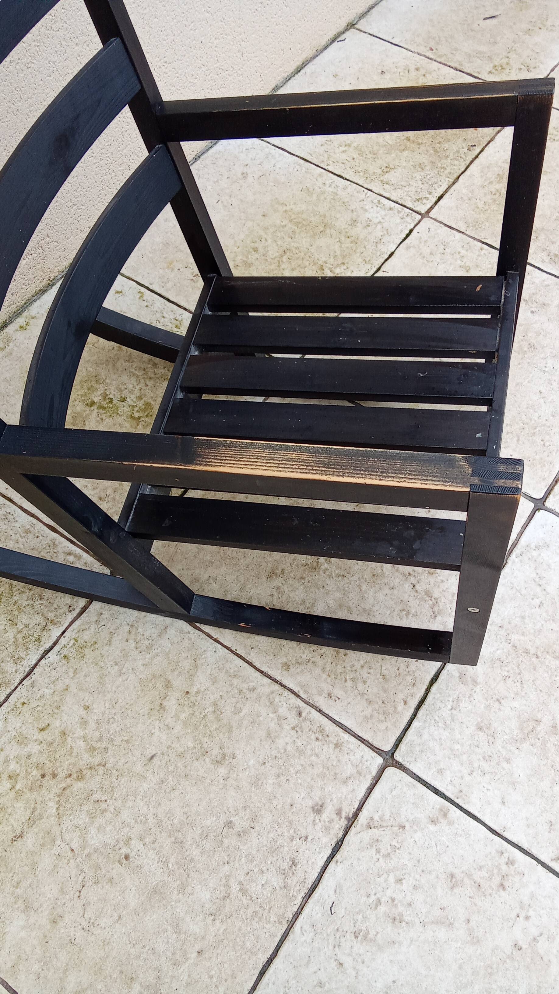 Designer wooden rocking chair