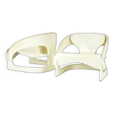 Set of 2 Model 4801 Armchairs by Joe Colombo for Kartell, 1960s