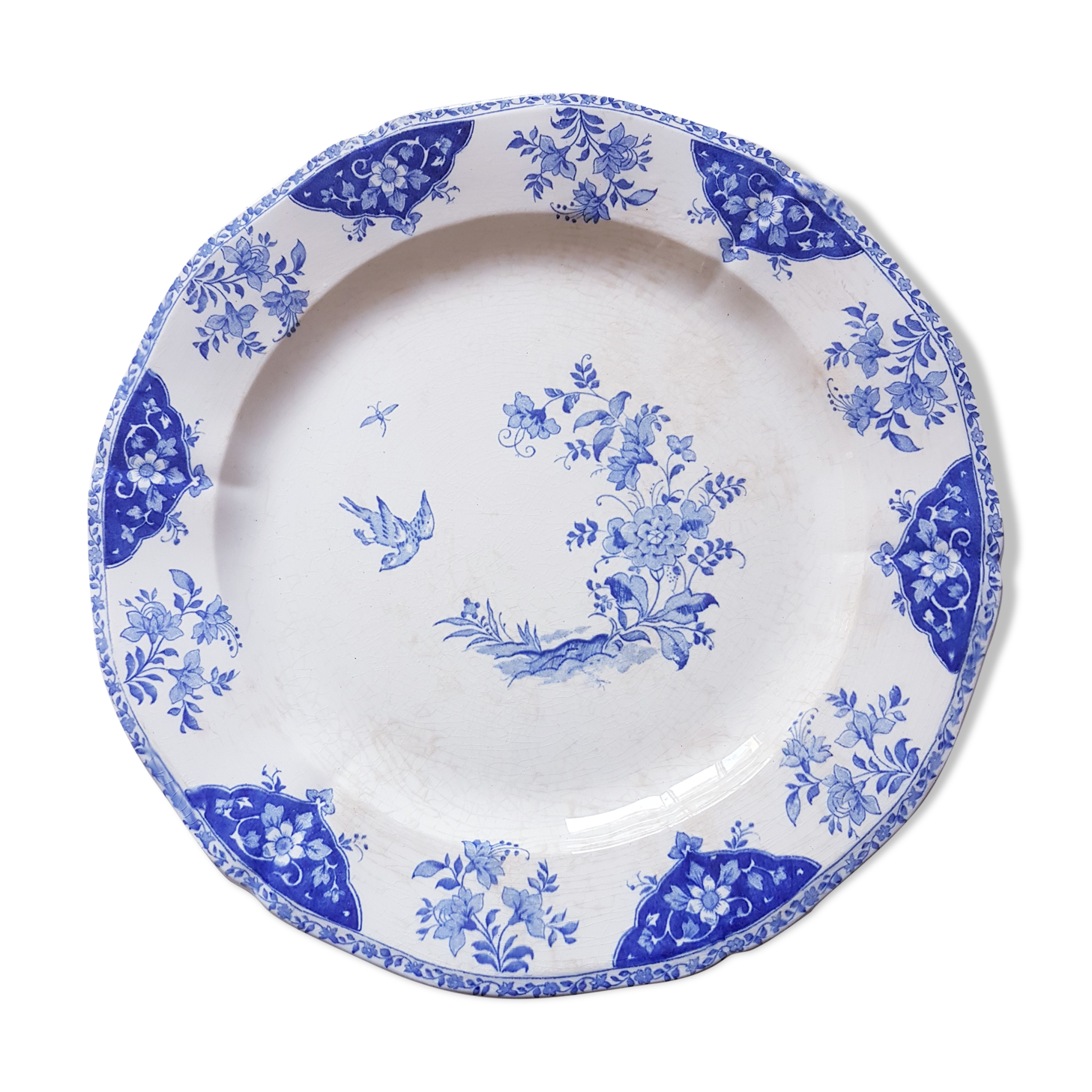 Grand plat Gien from the 1930s