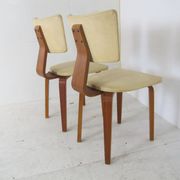 Set of 6 mid-century vintage plywood lounge chairs by Cor Alons for Gouda den Boer