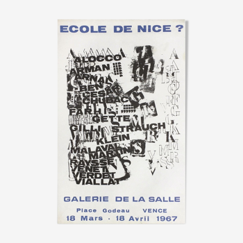 Affiche sur papier Galerie de la salle 1967