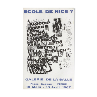 Affiche sur papier Galerie de la salle 1967