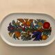 Porcelain vitro plate, Acapulco model by Villeroy and Boch, 34 x 16 cm