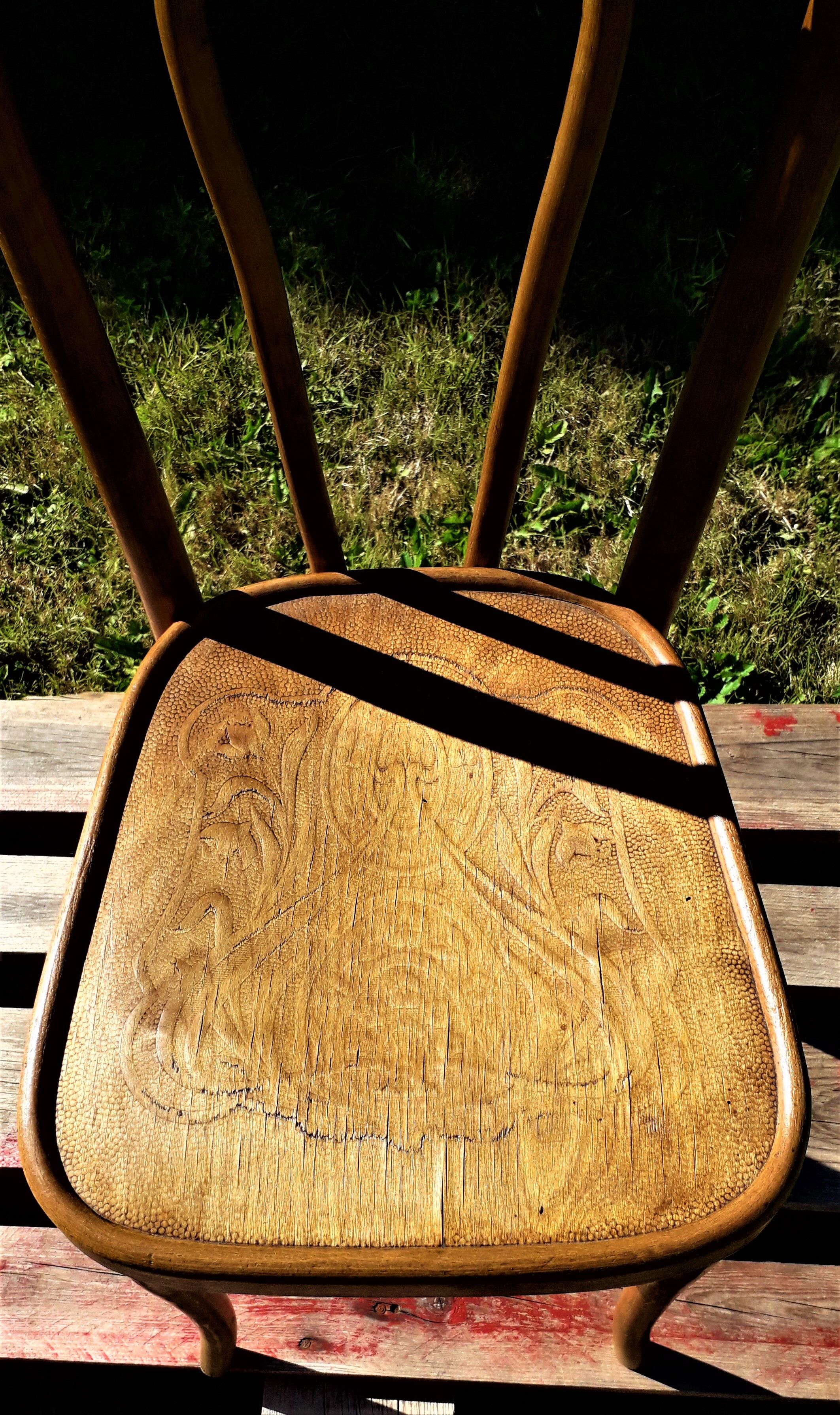 Wooden bistro chair