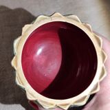 Cache-pot vase en barbotine