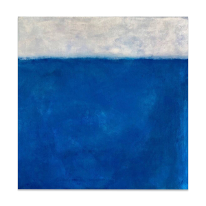 Tableau bleu blanc Abstrait