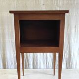 Solid wood bedside table - mid-20th century