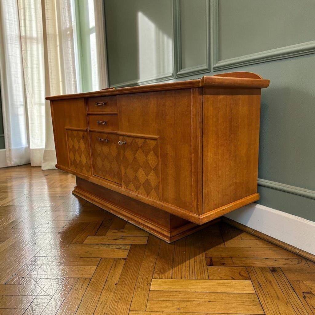 Vintage wooden sideboard in Art Deco style
