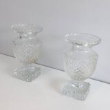 Pair of crystal vases in the Médicis style