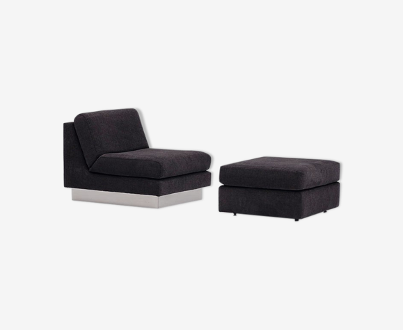 Fauteuil et ottoman
