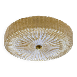 Venetian Gold "Graniglia" Murano Glass Flush Mount