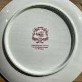 Gien cake dish model Aurelie red