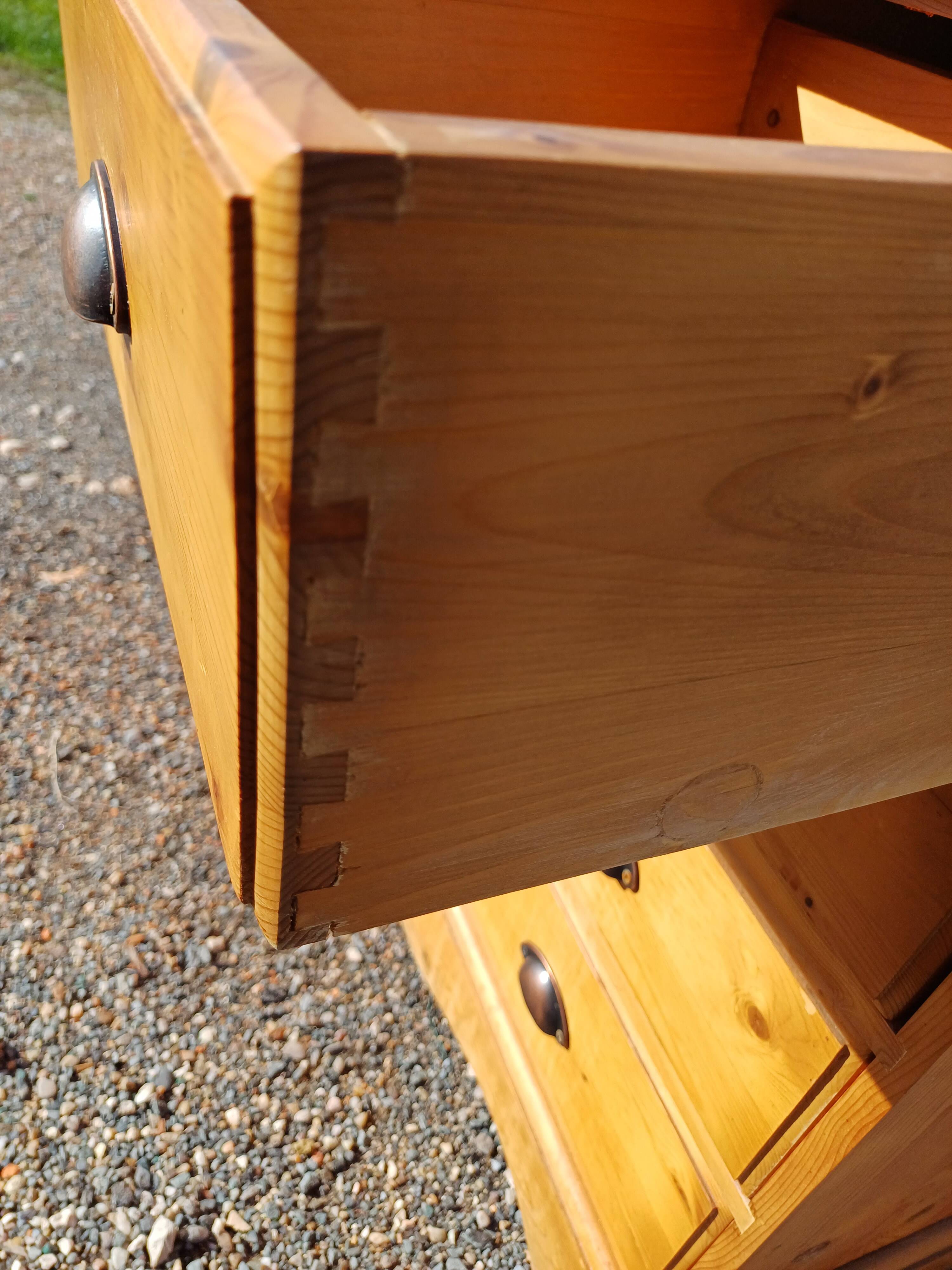 Industrial wooden furniture with drawers