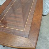 Wood and glass coffee table