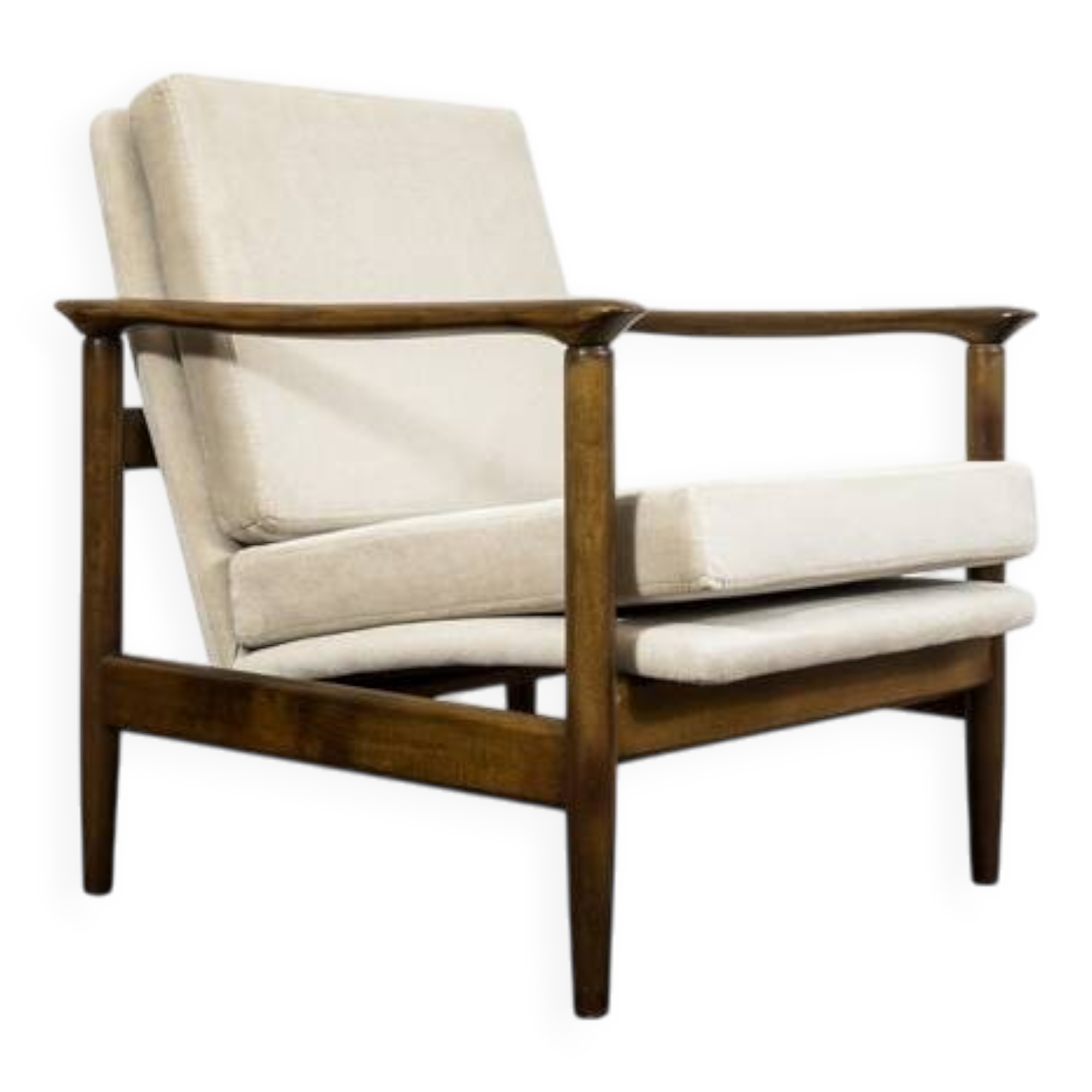Fauteuil vintage par Edmund Homa, GFM, Pologne, années 1960