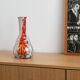Glass vase, Italian design, 1970s, made in Italy