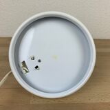 Flexible desk lamp metal white 70s/80s