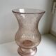 Bubbled glass vase from biot rose 60s-70s