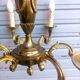 Superb 6-light chandelier in gilded bronze in Louis XVI style, in working condition.