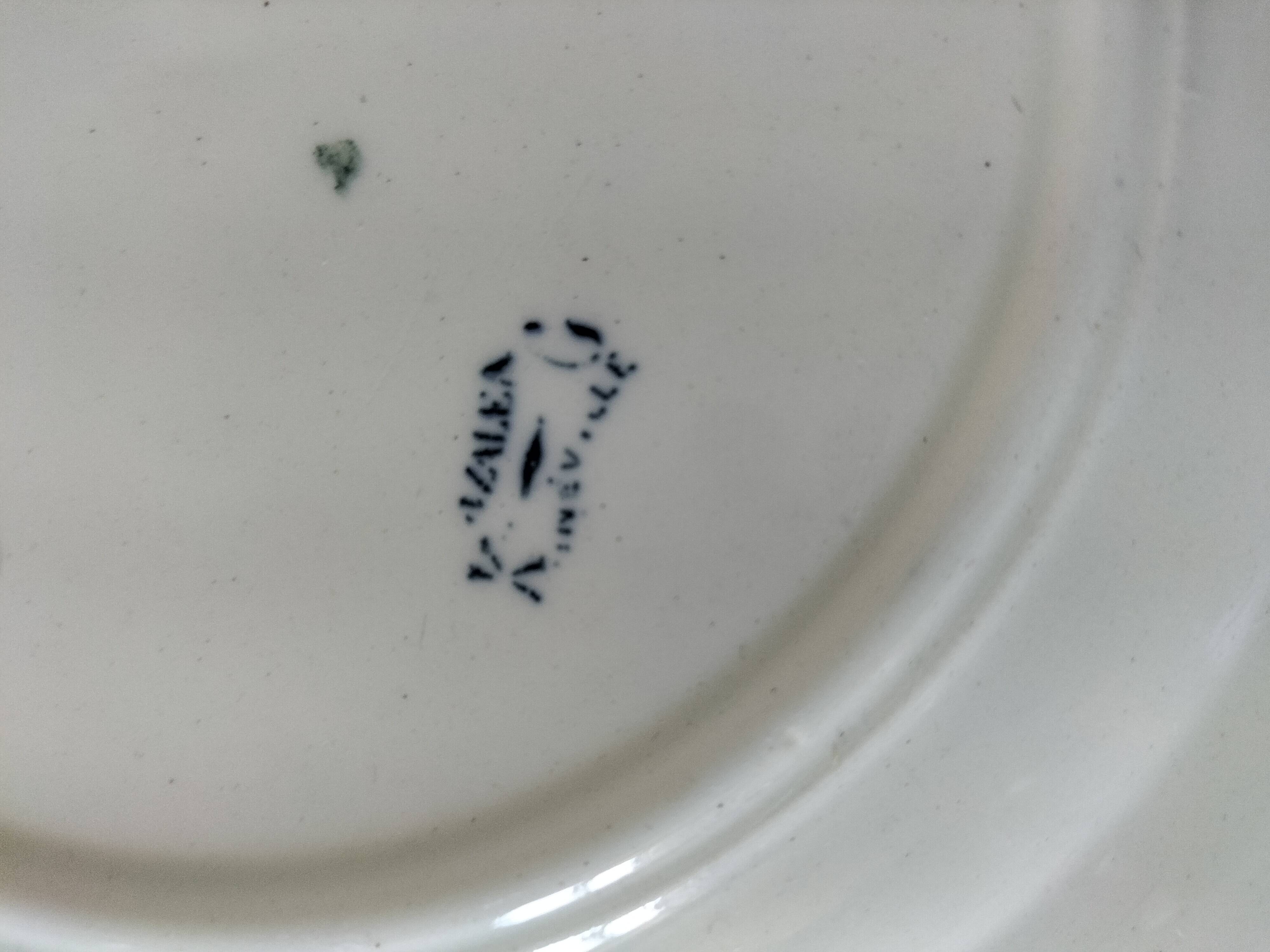 Antique plate, “Azaléa” model – KG Lunéville (circa 1930)