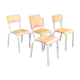 Series of 4 school chairs
