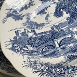 English plates Gien countryside