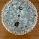 Plafonnier / applique en verre moulé Vontage année 70