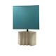 Hollywood regency set of 2 ceramic table Lamps, France 1970s