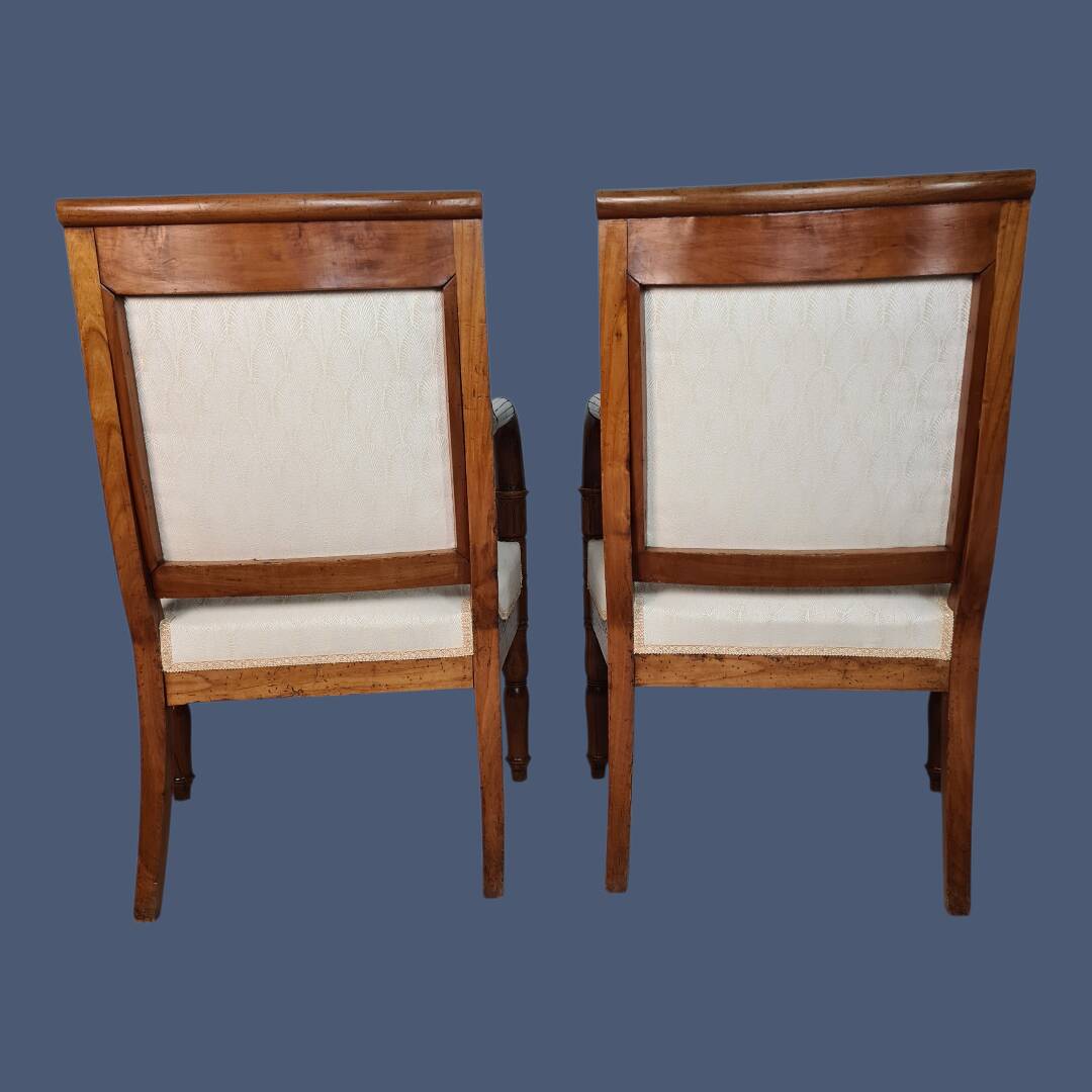 Pair of Empire armchairs from the 19th century.