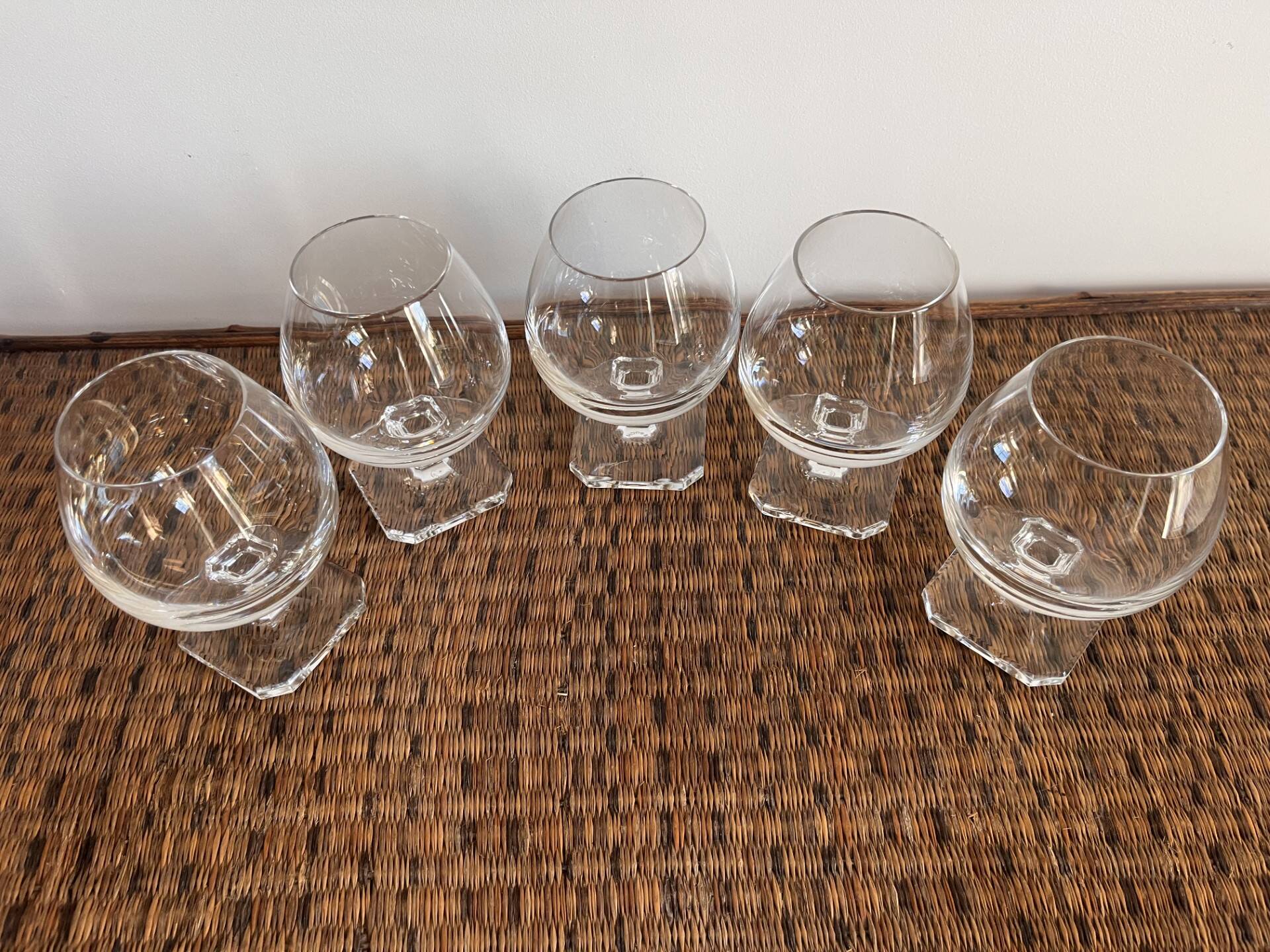 Crystal digestif glasses