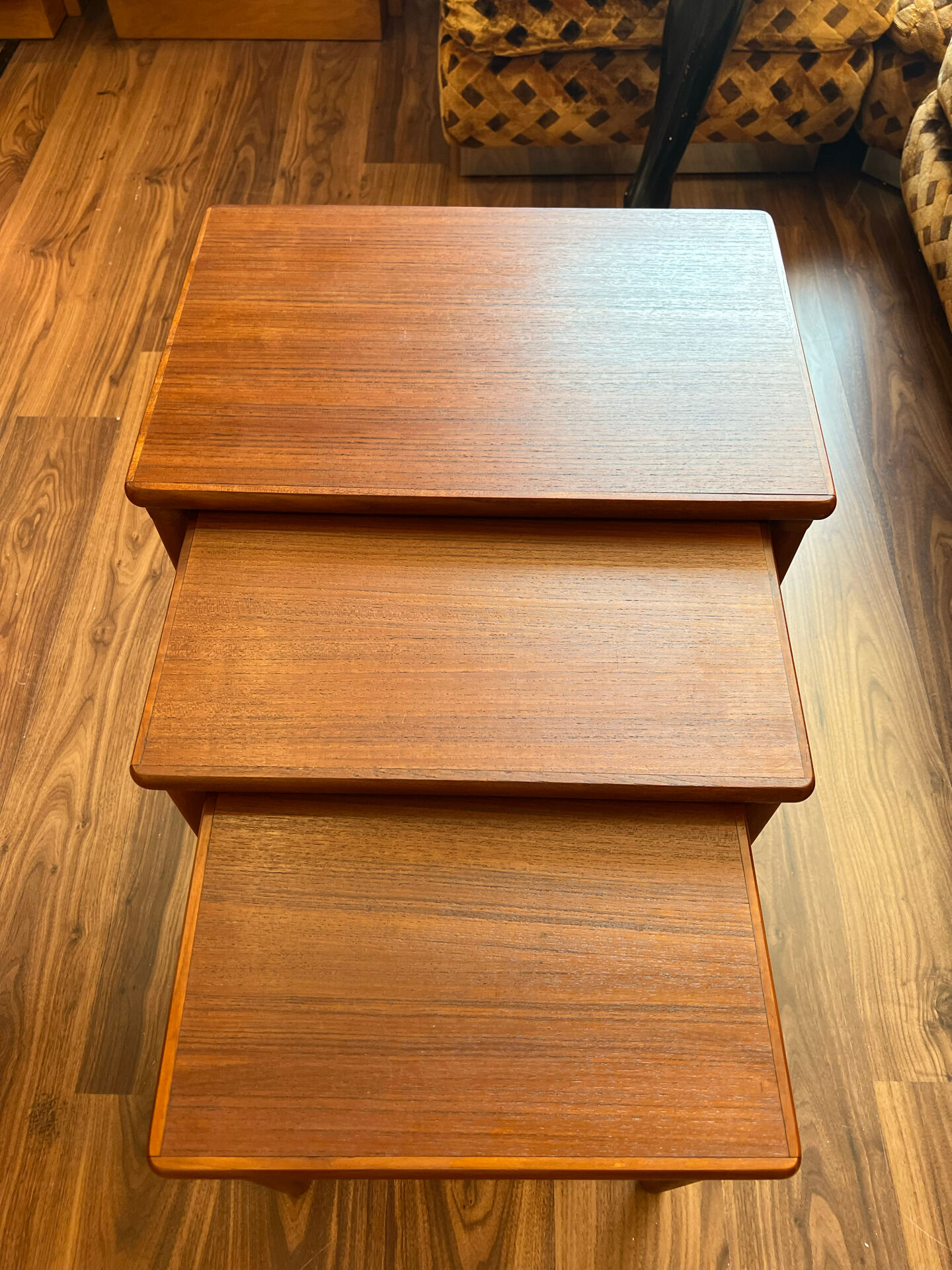 Nestable teak tables
