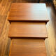 Nestable teak tables