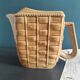 Rare French vintage rectangular Majolica pitcher