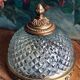 Antique glass and bronze ceiling light by Maison L.GAU