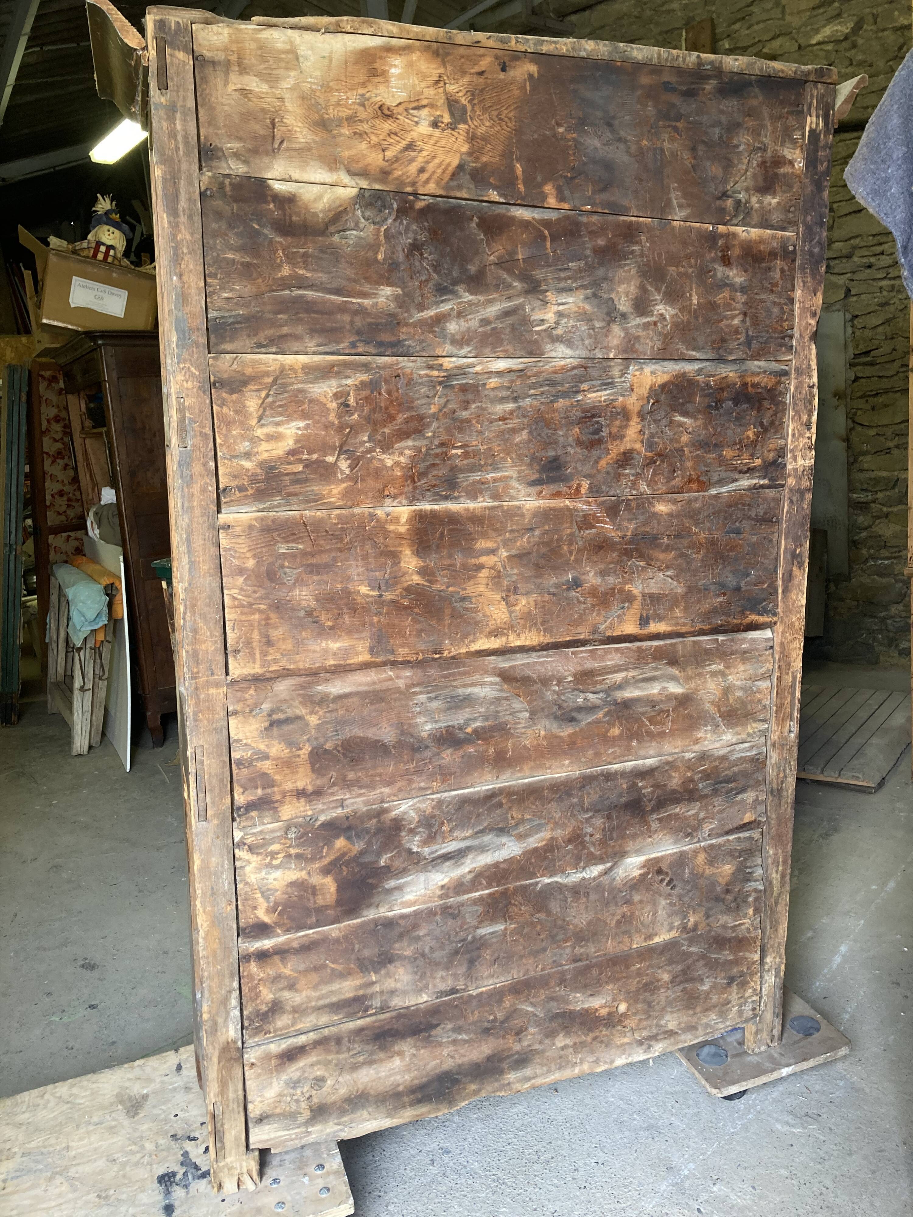 Rustic sideboard solid wood eighteenth