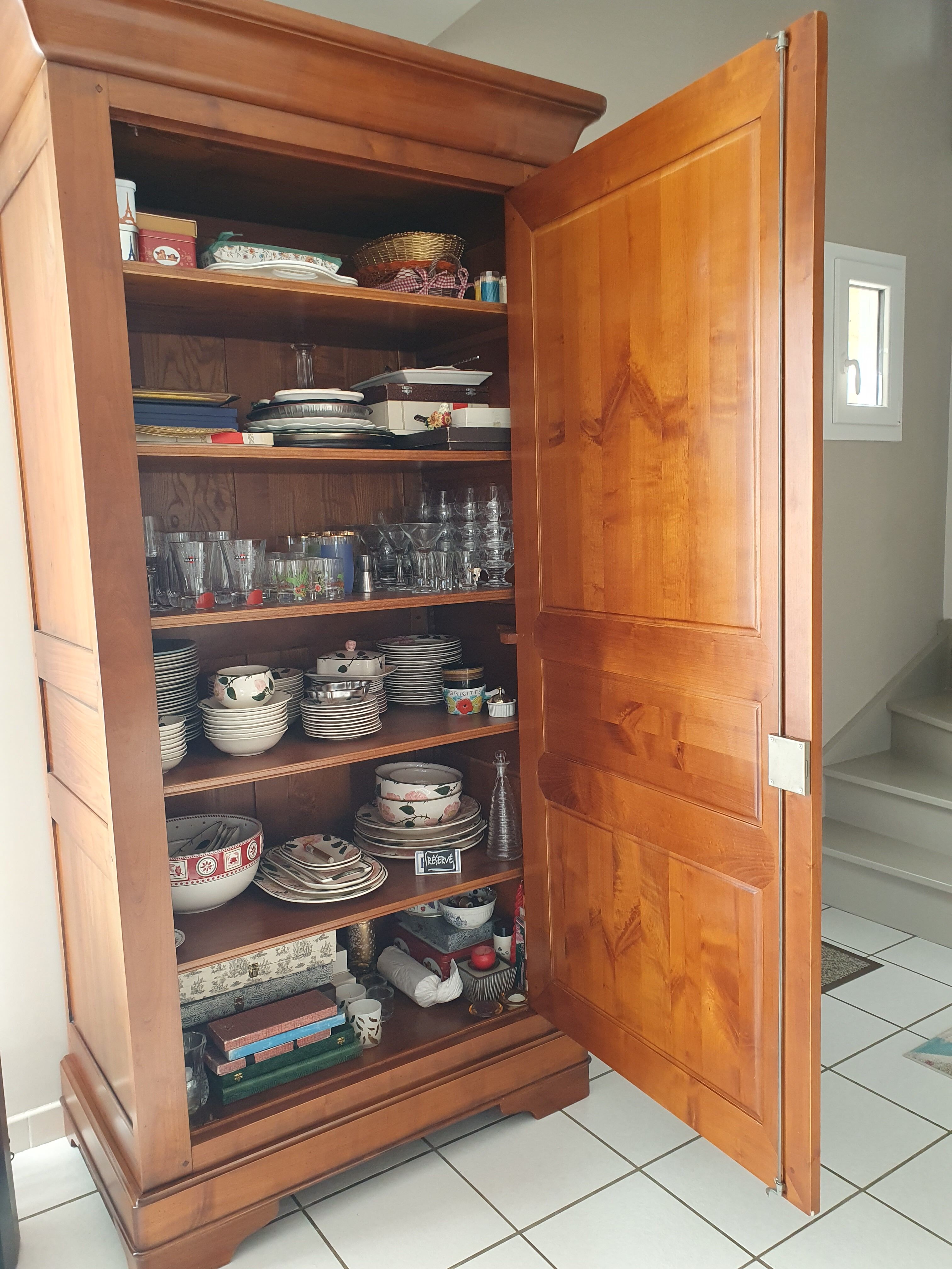 Man standing in cherry wood perfect condition like new