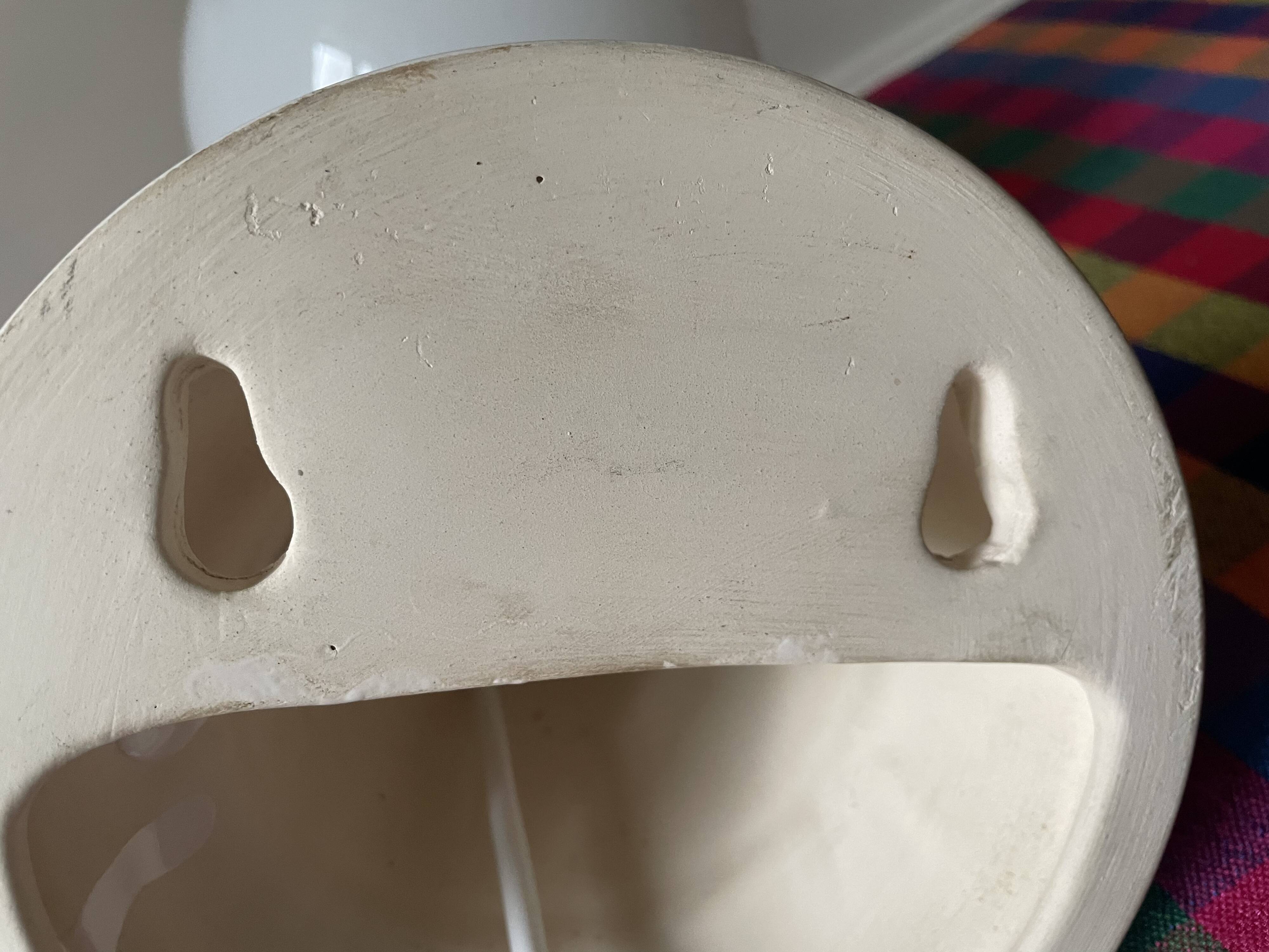 70s ceramic hand wall light