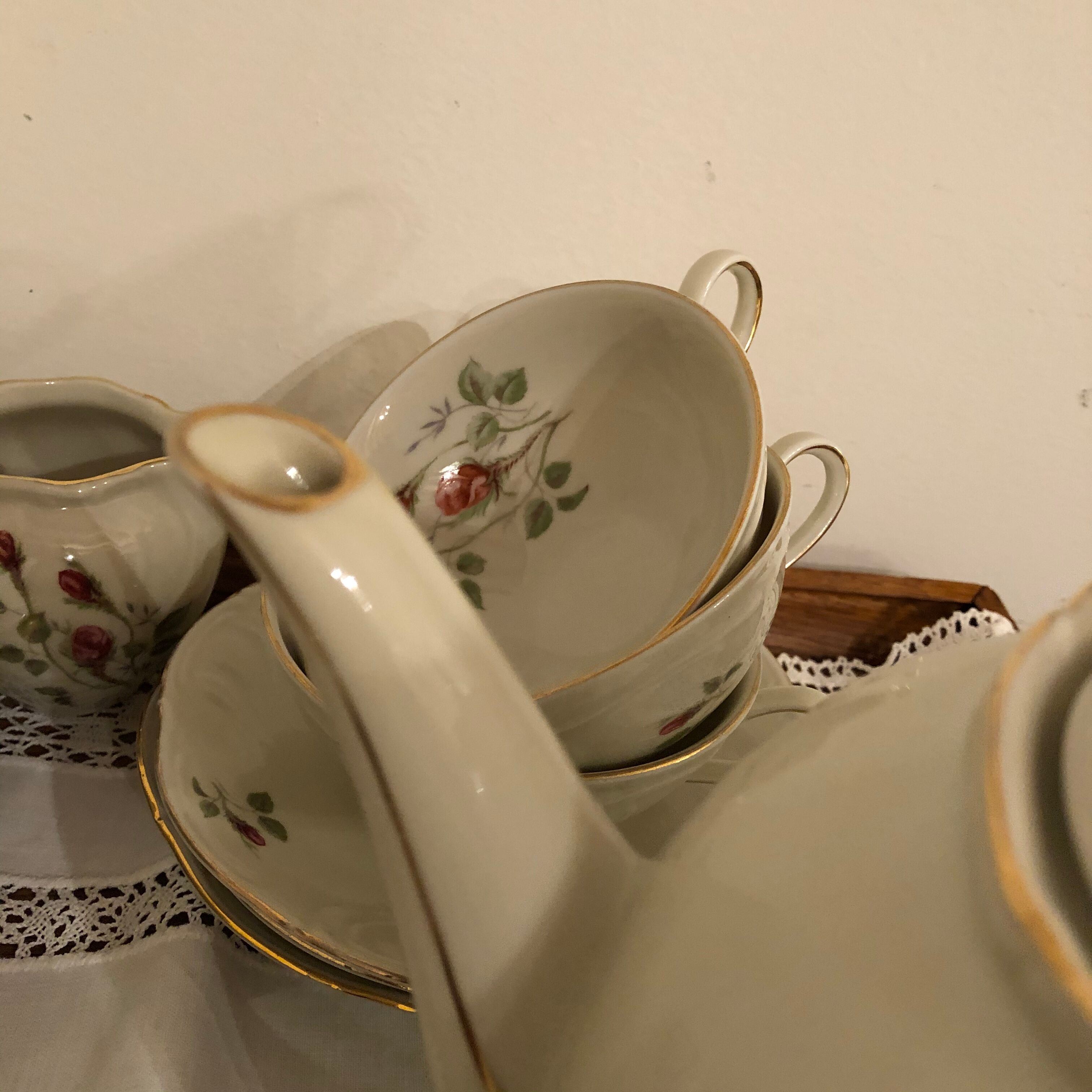 Swiss porcelain tea or coffee service