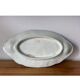 Serving dish for asparagus and artichokes in faience, late 19th century.